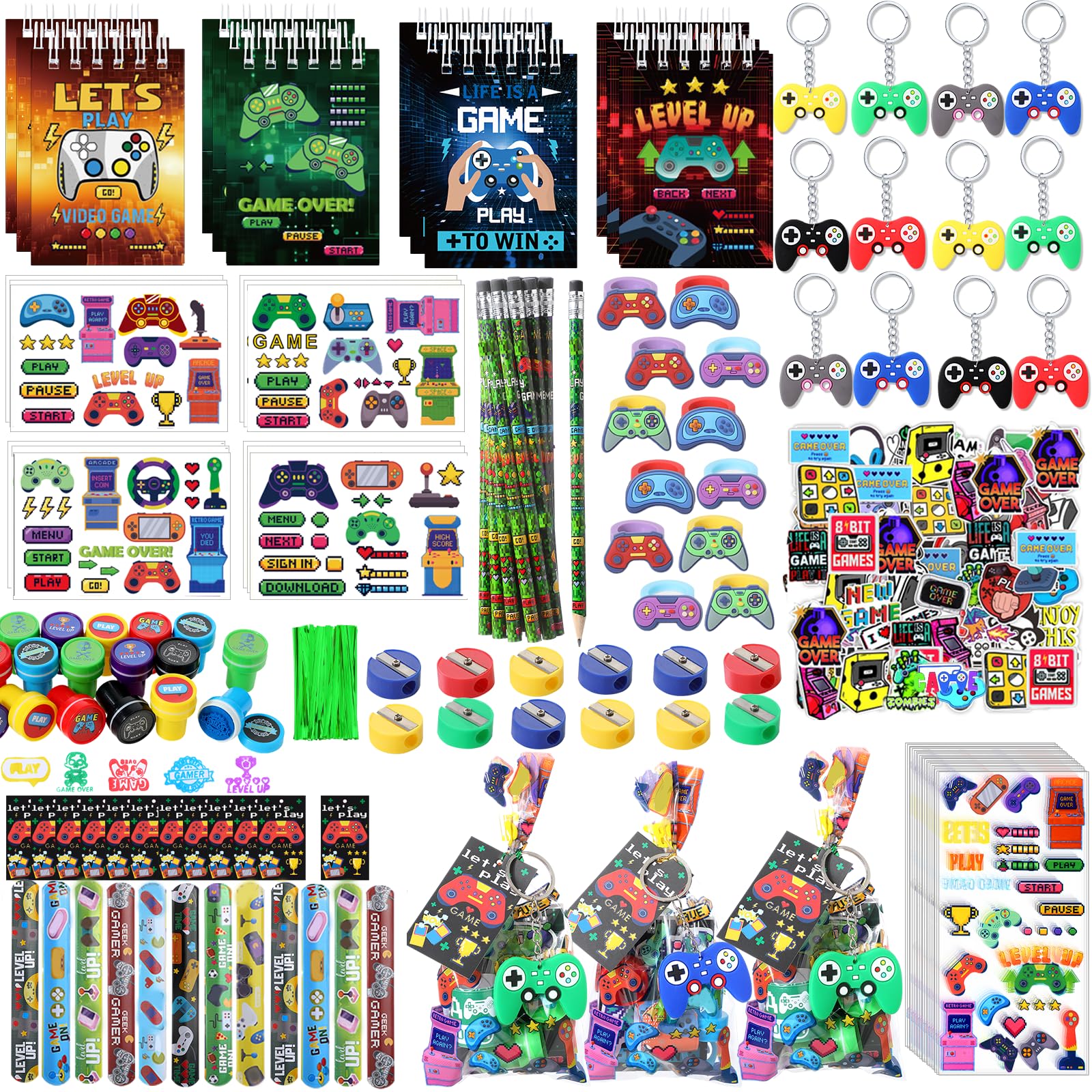 Amazon.com: Sayglossy 171 Pcs Video Game Party Favors Set Includes
